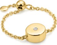 Monica Vinader Linear Solo Diamond Friendship Chain Ring