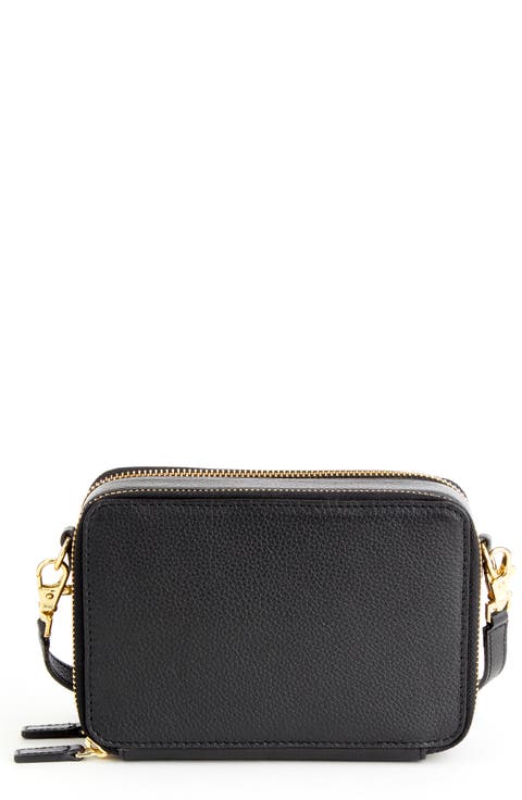 Personalized Leather Crossbody Camera Bag