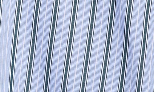 Sporty And Rich Sporty & Rich Src Stripe Oversize Cotton Poplin Button-up Shirt In Blue