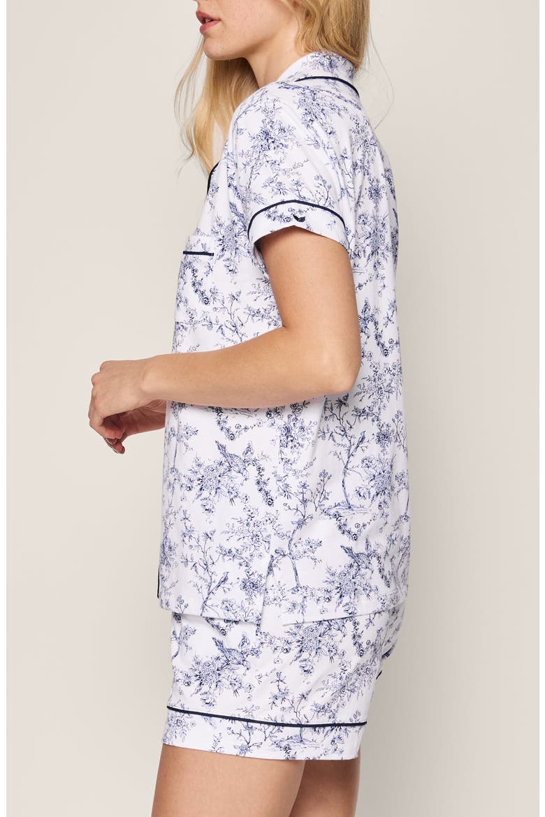 Timeless Toile Classic Pima Cotton Short Sleeve Short Pajamas, Alternate, color, TIMELESS TOILE