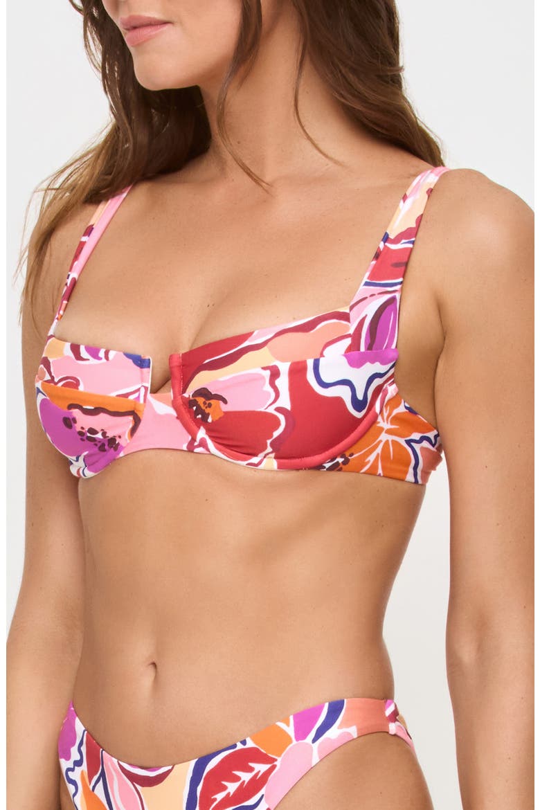 Mako Underwire Bikini Top, Alternate, color, LOST IN THE BLOOMS