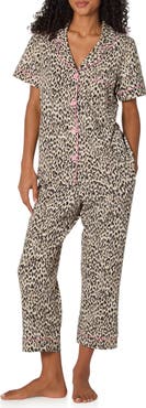 BedHead Pajamas Print Stretch Organic Cotton Crop Pajamas