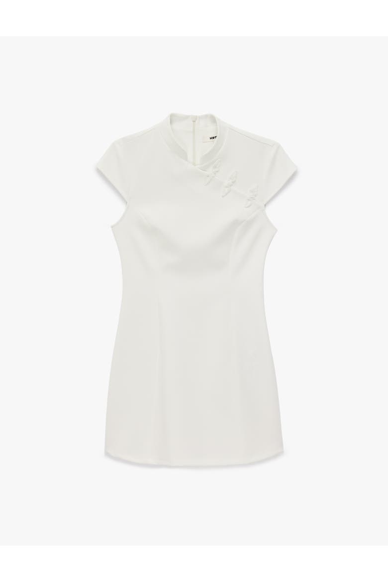 Bodycon Mini Dress, Alternate, color, ECRU