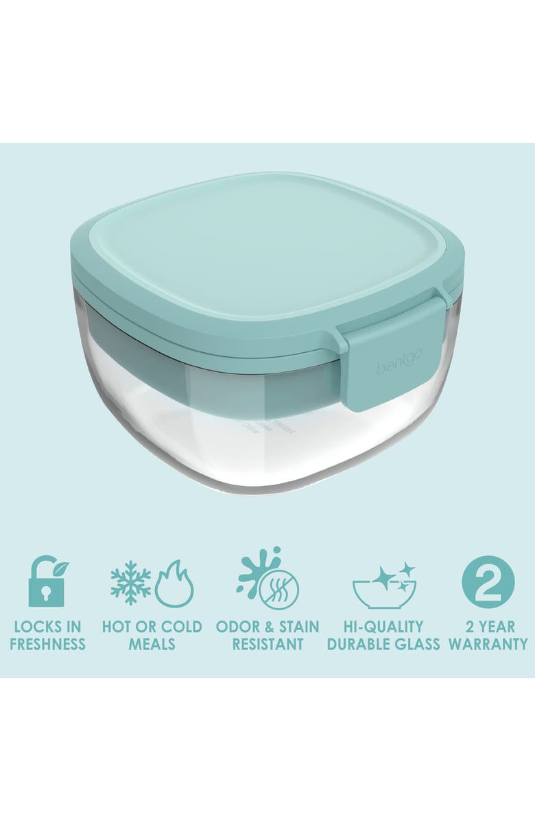 BENTGO All-in-One Glass Salad Container, Alternate, color, Seaglass