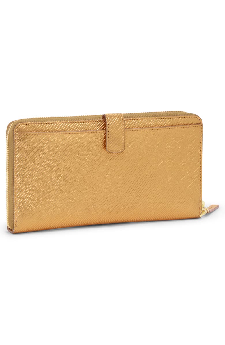 TUMI Belden Leather Travel Wallet, Alternate, color, Gold