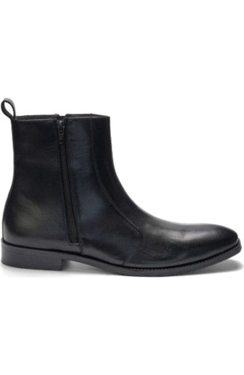 A. Veer Lexington Zip Boot, Alternate, color, Black Leather