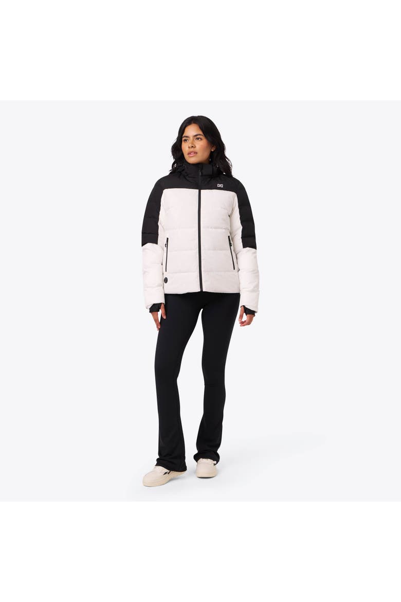 Crest 2.0 Women's Natural Down Heated Jacket, Alternate, color, Black/White