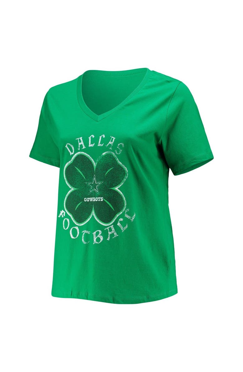 FANATICS Women's Fanatics Branded Green Dallas Cowboys Plus Size Celtic T-Shirt, Alternate, color,
