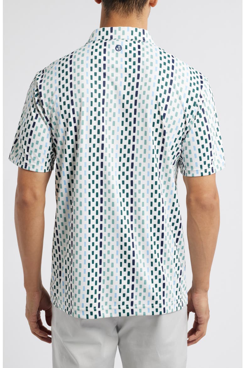 Yoyo Broken Stripe Golf Polo, Alternate, color, FOREST