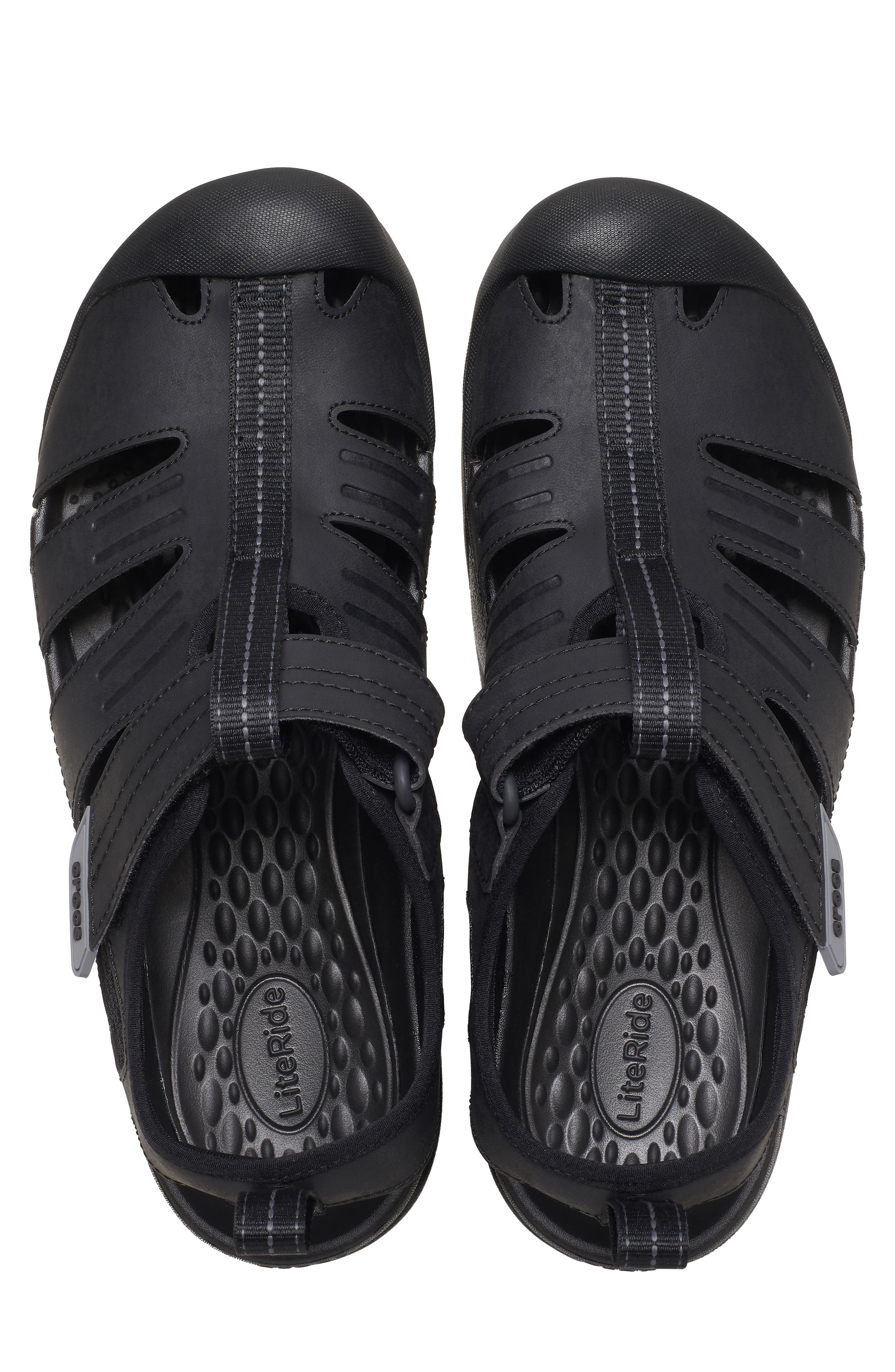 CROCS Yukon Fisherman Sandal, Alternate, color, Black