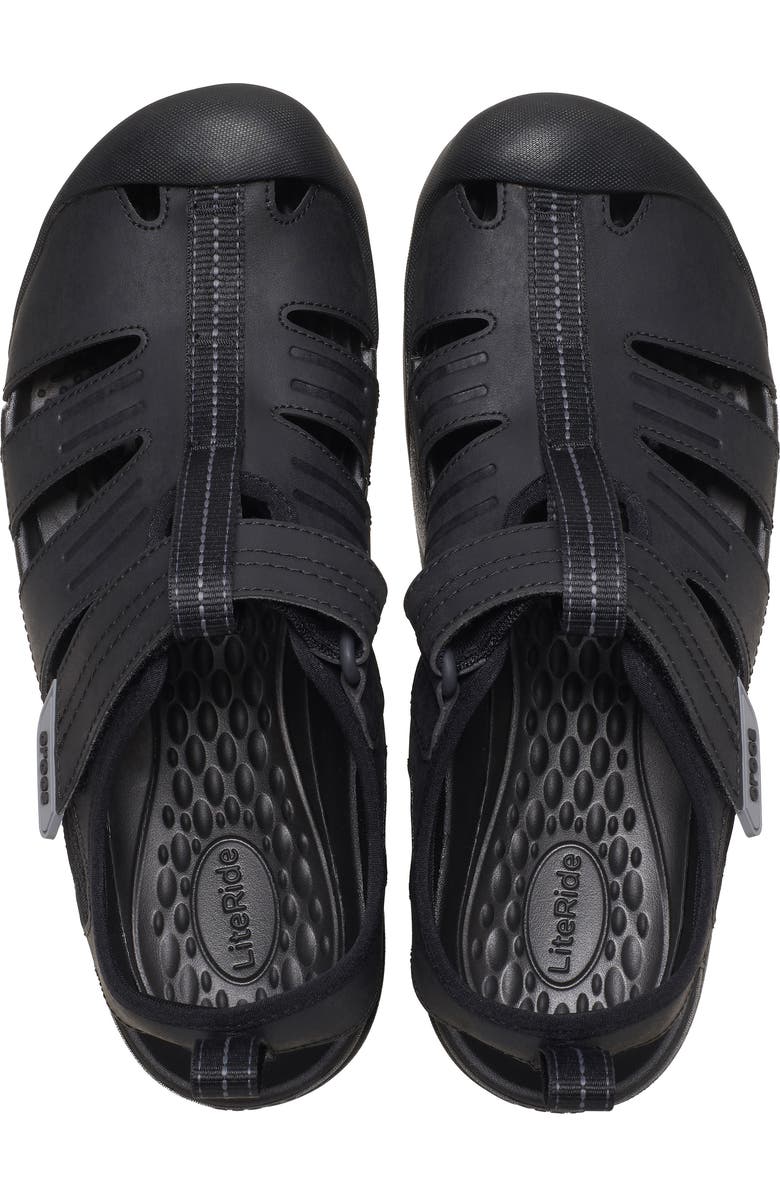 CROCS Yukon Fisherman Sandal, Alternate, color, Black
