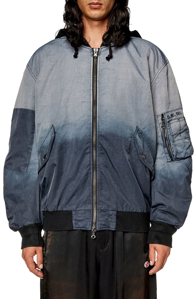 DIESEL<sup>®</sup> Common Hooded Nylon Jacket, Main, color,