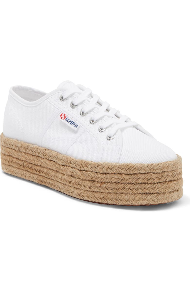 Superga Cotropew Jute Platform Sneaker, Main, color,