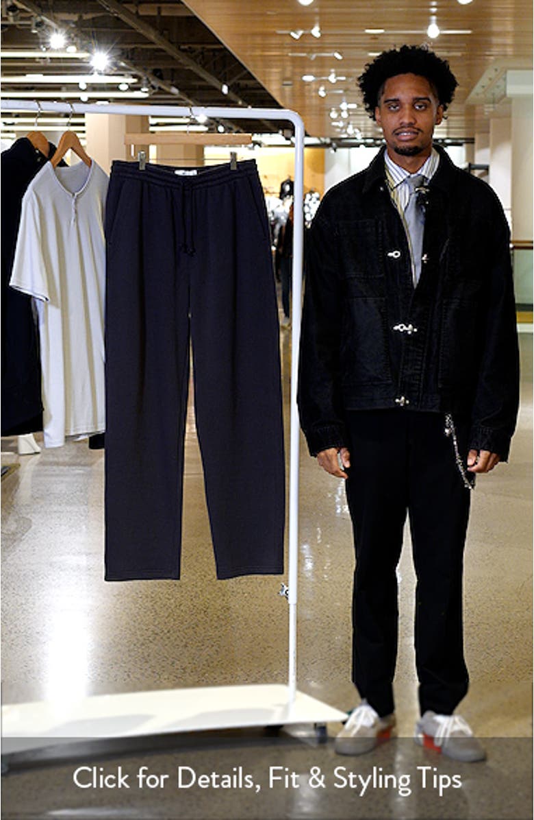 Straight Leg Fleece Sweatpants, sales video thumbnail