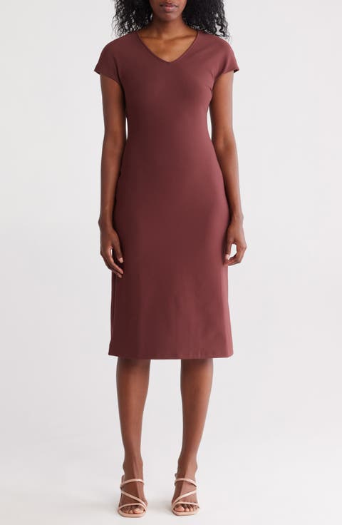 V-Neck Shift Dress