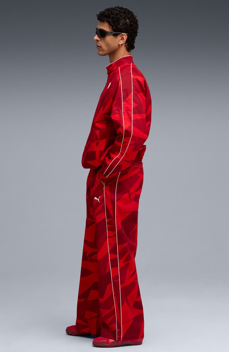 PUMA x Ferrari 20 Years of Red Cotton Twill Jacket, Alternate, color, Rosso Corsa