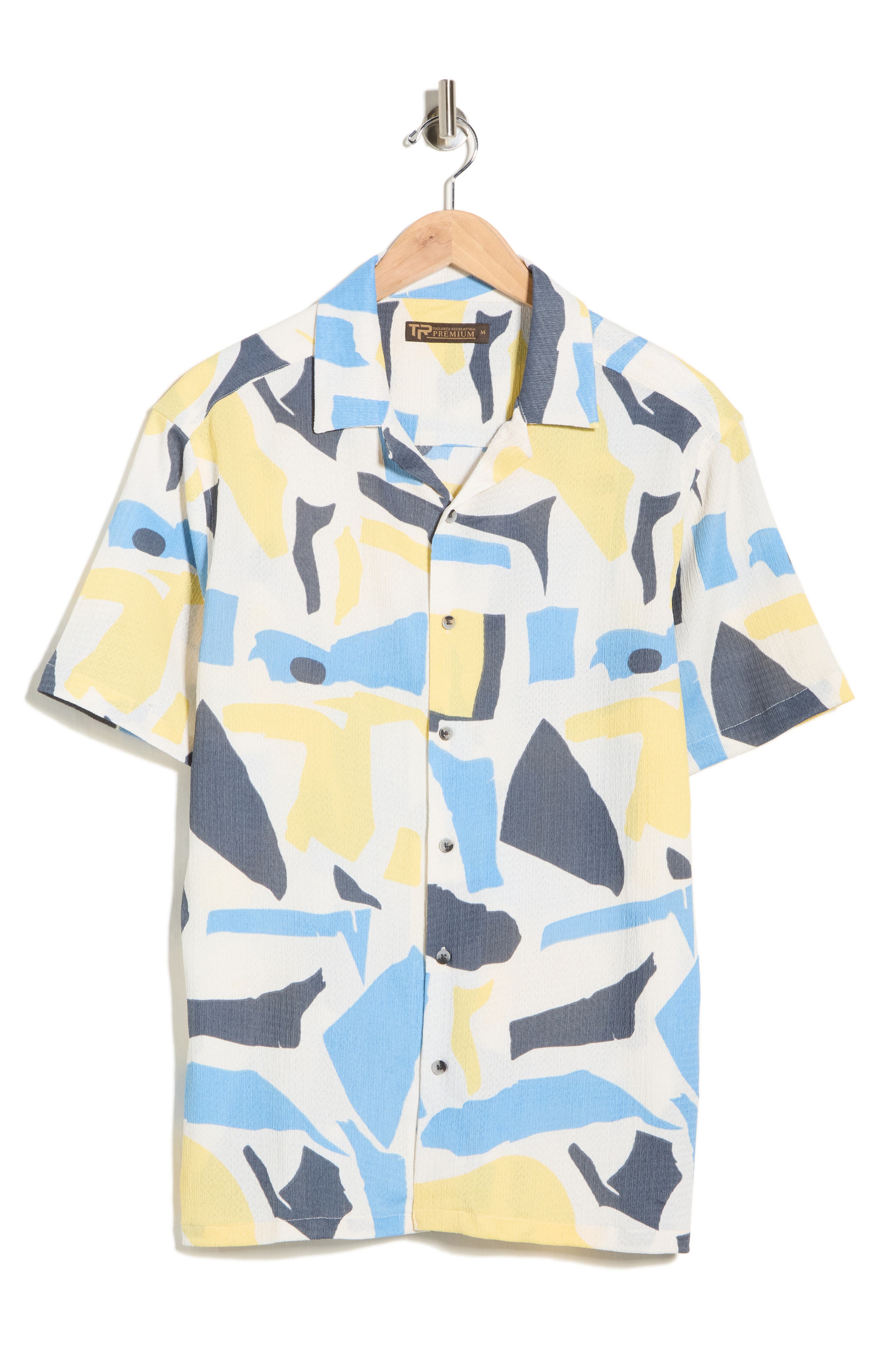 T.R. PREMIUM Abstract Print Camp Shirt