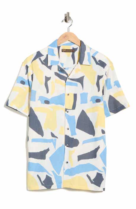 T.R. PREMIUM Abstract Print Camp Shirt