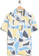 T.R. PREMIUM Abstract Print Camp Shirt