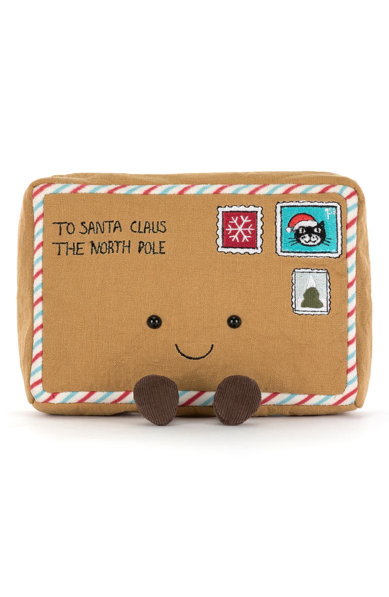 Jellycat Amuseables Letter to Santa Plush Toy, Alternate, color, Brown