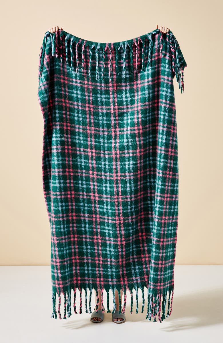 Anthropologie Home Plaid Throw Blanket, Main, color, 
