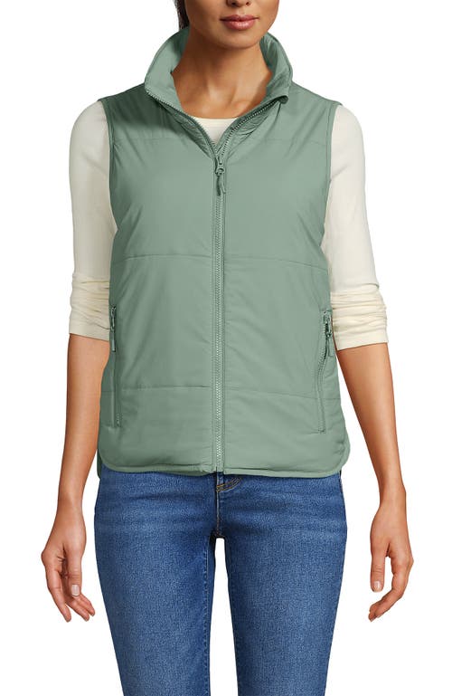 Lands' End Wanderfree Insulated Vest In Lily Pad Green