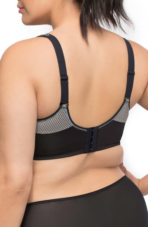 Curvy Couture Wireless Sports Bra In Multi