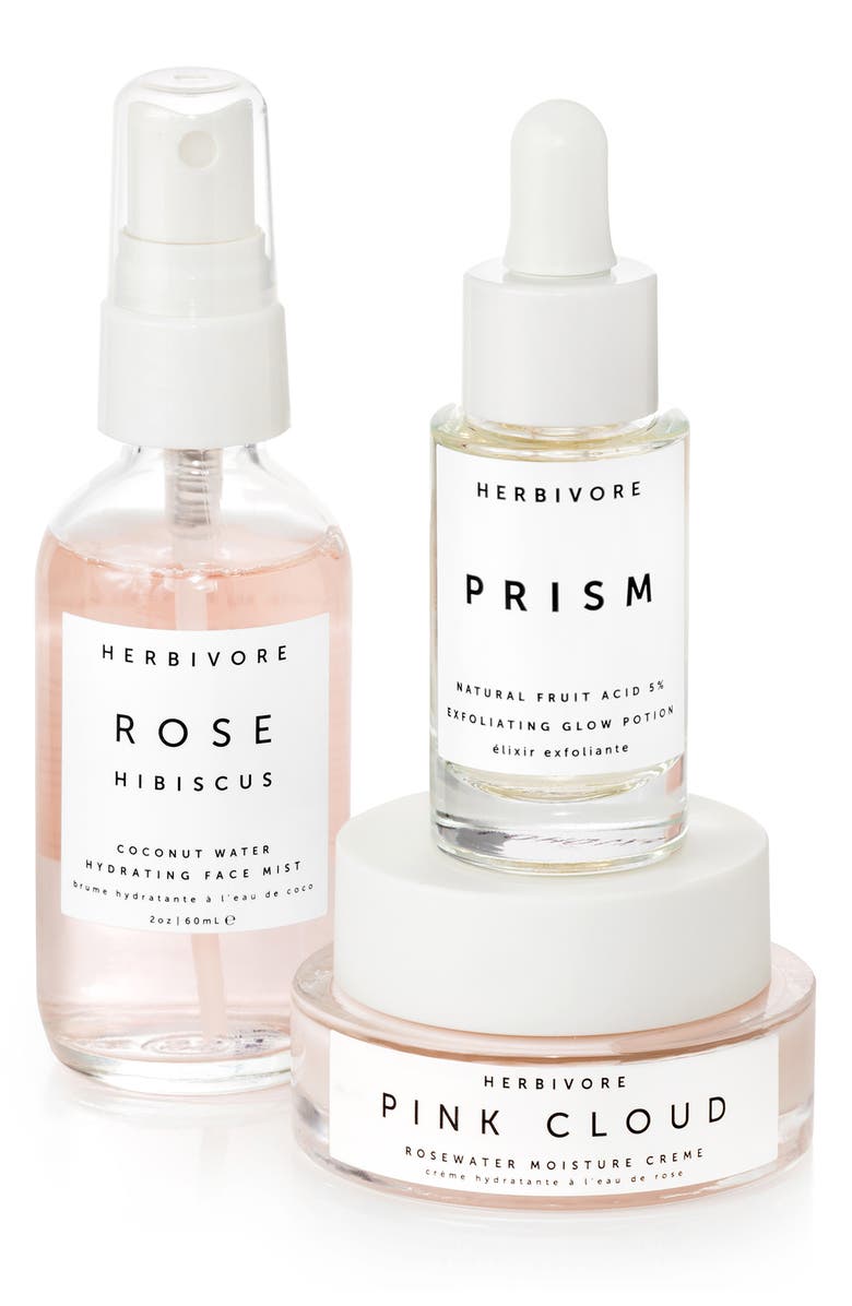 Herbivore Botanicals Rosewater Hydration Trio, Main, color,