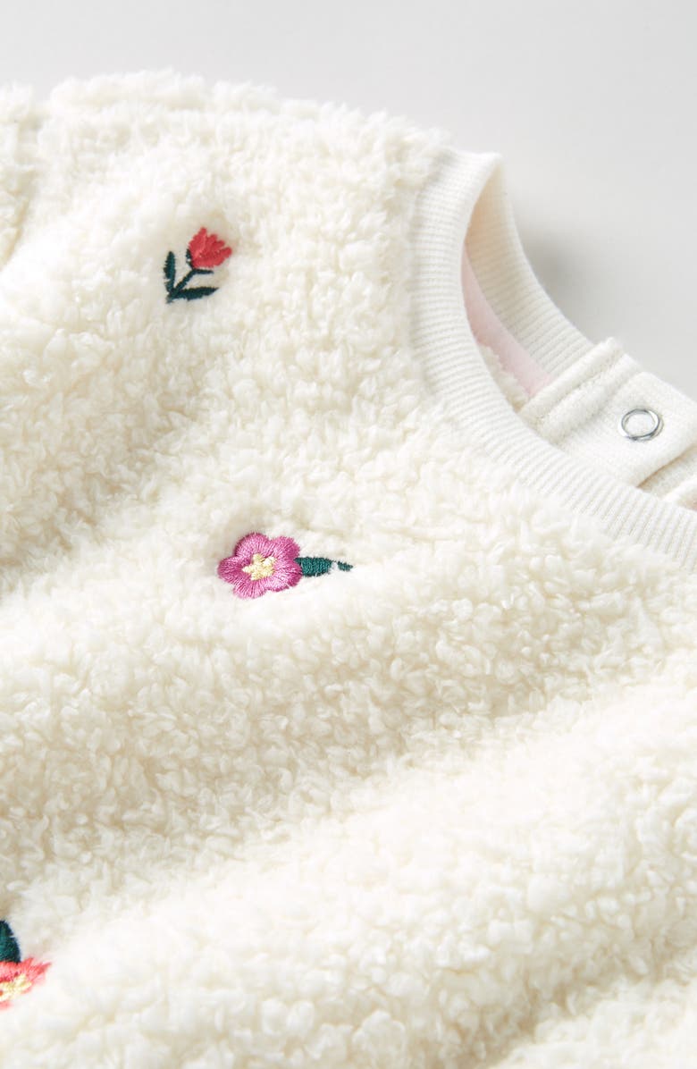 Tucker + Tate Embroidered Fleece Sweatshirt & Leggings Set, Alternate, color, Ivory Egret Floral- Pink