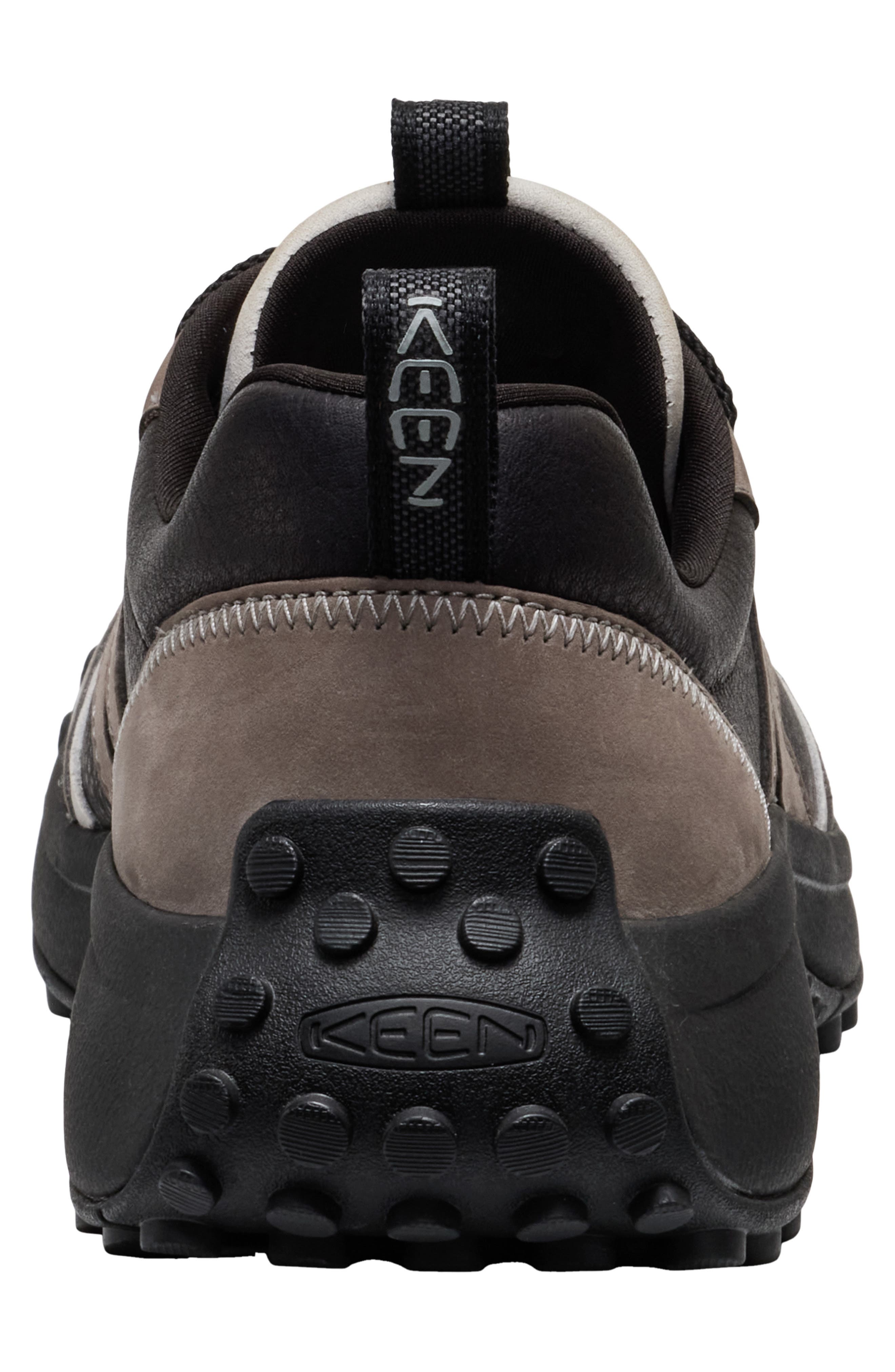 KEEN KS86 Lea Sneaker, Alternate, color, Black/ Steel Grey