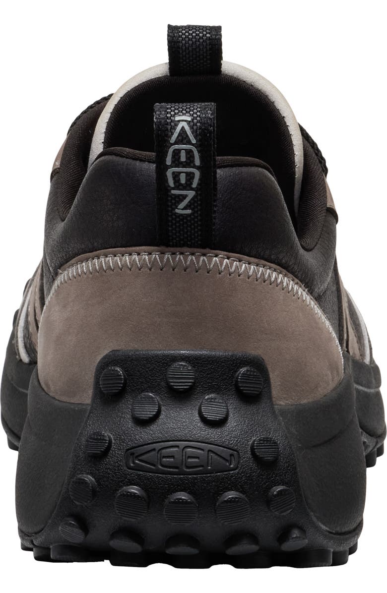 KEEN KS86 Lea Sneaker, Alternate, color, Black/ Steel Grey