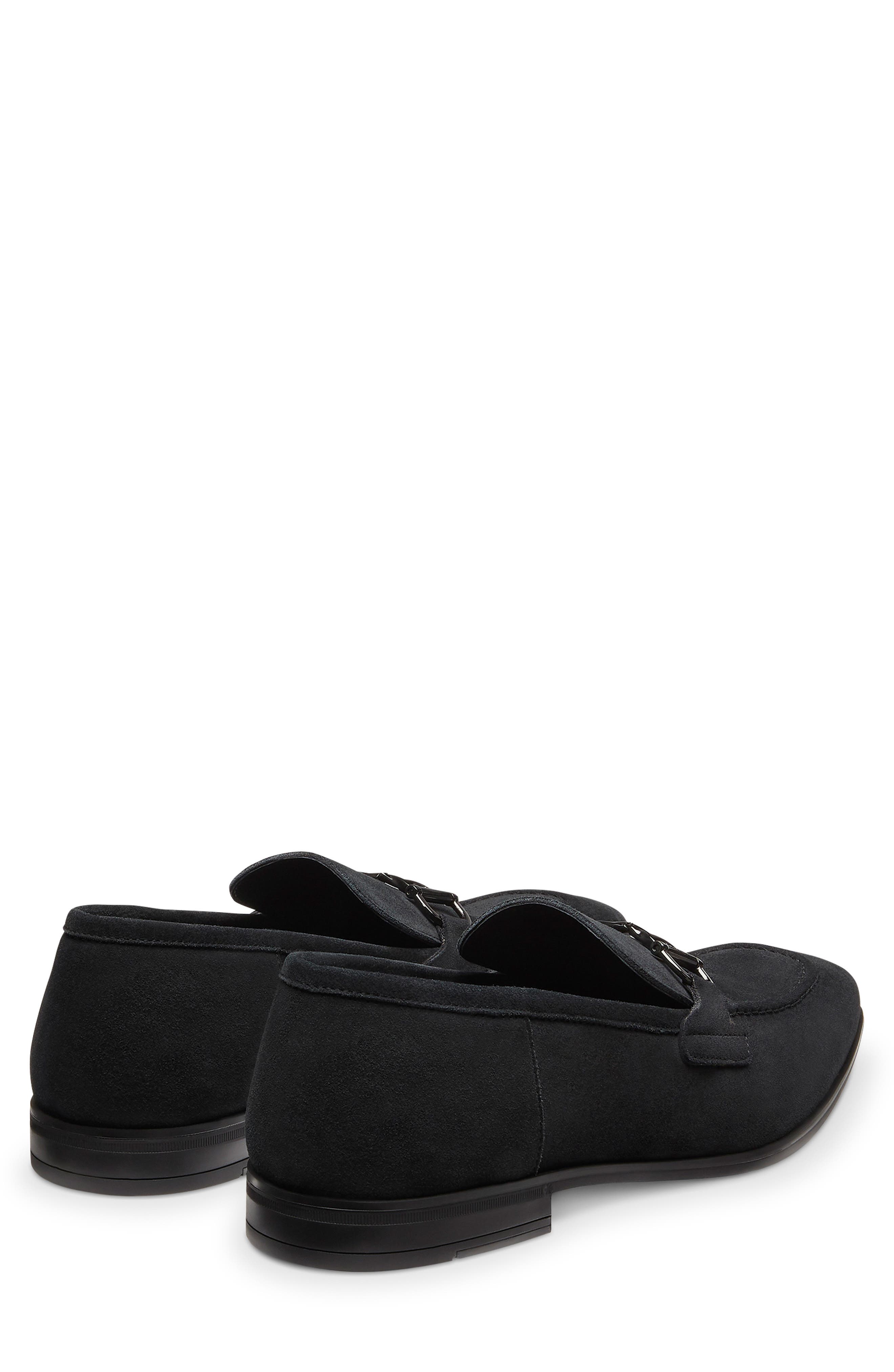 Stuart Weitzman Simon Twistbit Loafer, Alternate, color, Black