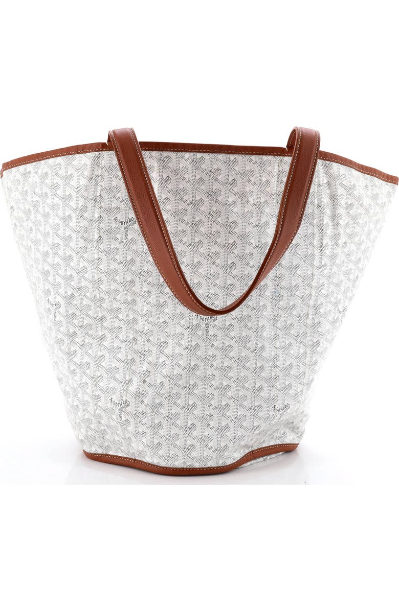 Pre-Owned Goyard Belharra Reversible Tote Coated Canvas, Main, color, White