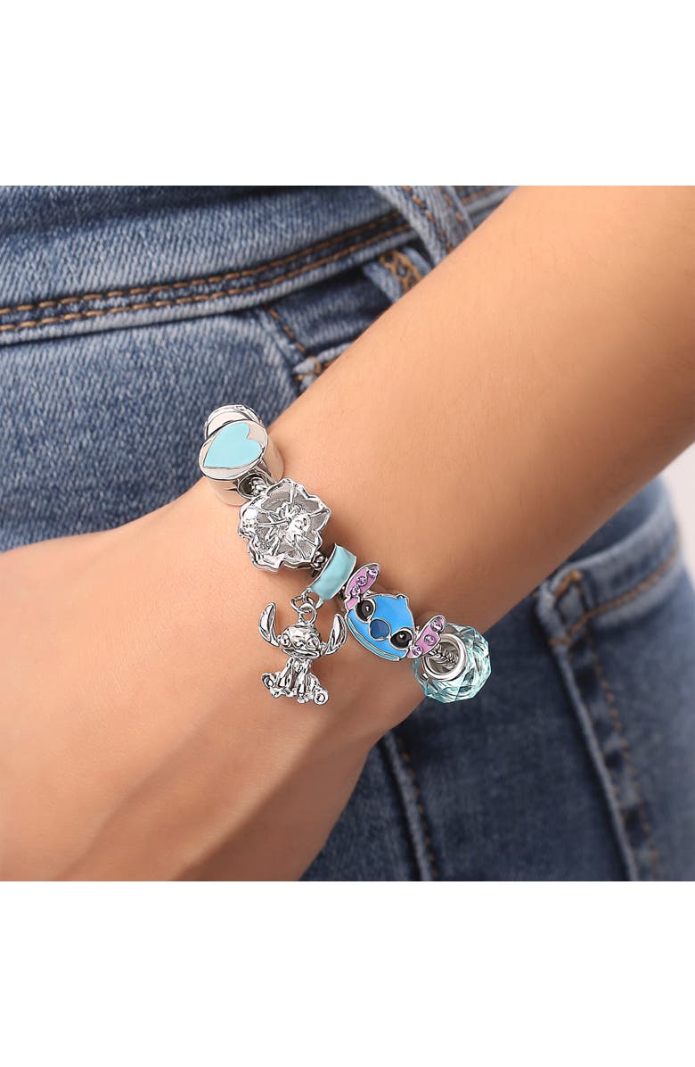 Disney Stitch Fashion Charm Bracelet, 7", Alternate, color, Silver
