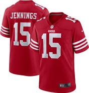 Nike Men's Nike Jauan Jennings  Scarlet San Francisco 49ers  Game Jersey