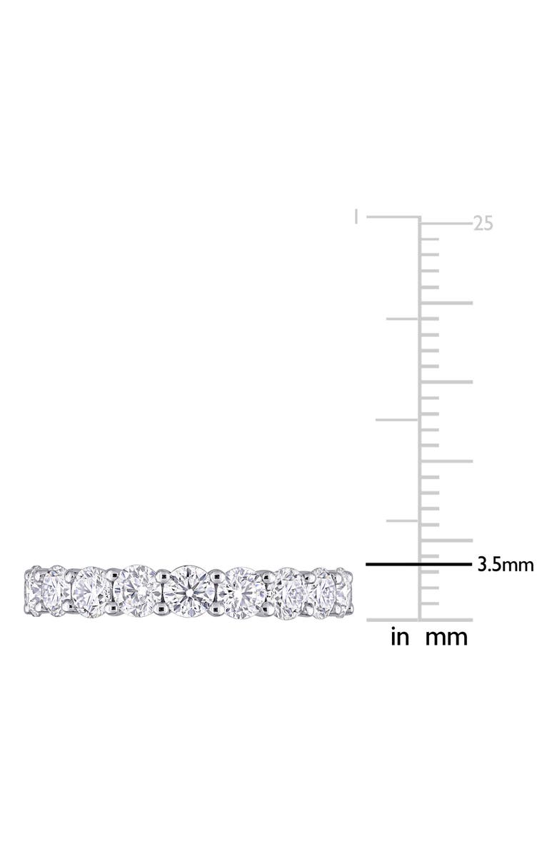 DELMAR Lab Created Moissanite Band Ring, Alternate, color, White