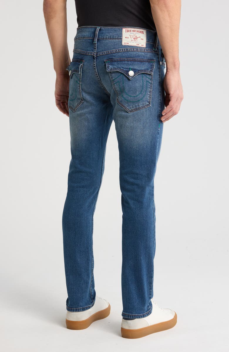 True Religion Brand Jeans Rocco Flap Skinny Leg Jeans, Alternate, color, 