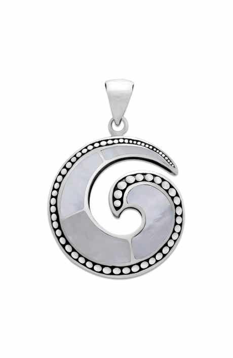 SAMUEL B. Sterling Silver Swirl Pendant