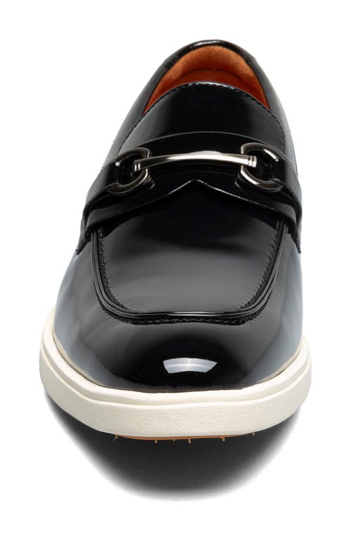 Stacy Adams Slayton Moc Toe Loafer In Black Patent