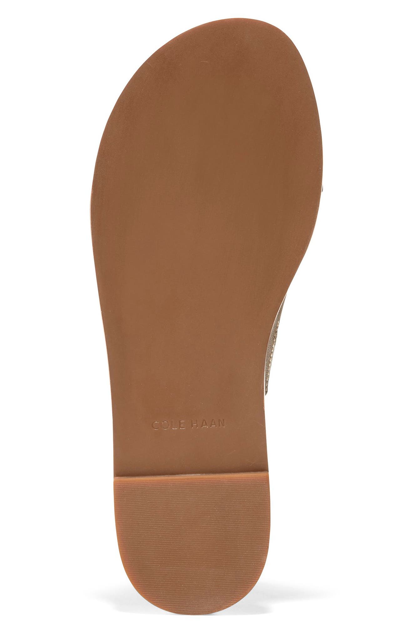 Cole Haan Flynn Flat Sandal, Alternate, color, Soft Gold