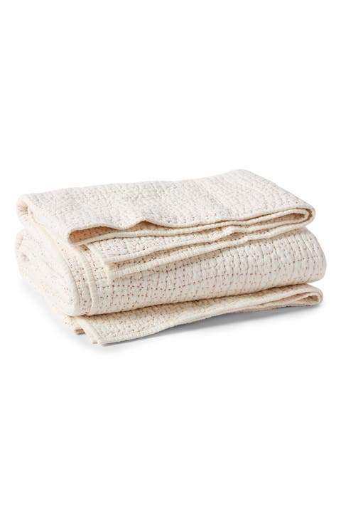 Pebbled Handstitched Organic Cotton Quilt