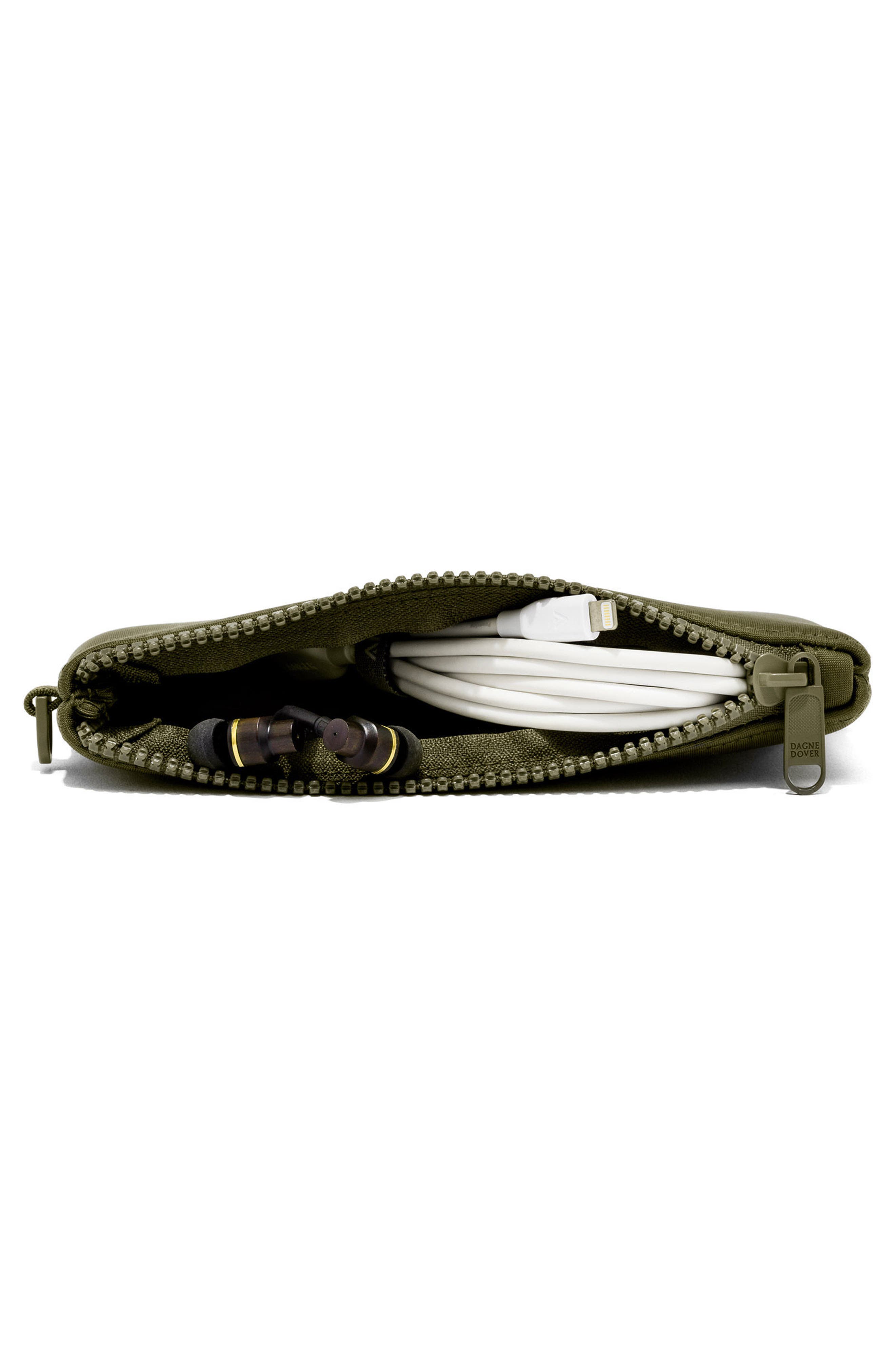 Scout Small Zip Top Pouch, Alternate, color, DARK MOSS
