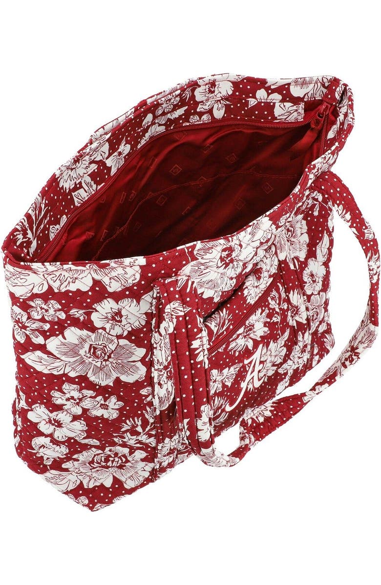 VERA BRADLEY Alabama Crimson Tide Rain Garden Vera Tote Bag, Alternate, color,