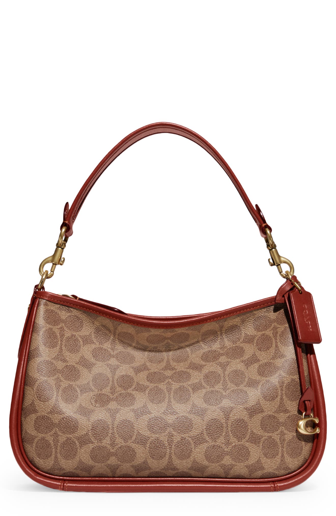 COACH Cary Signature Coated Canvas Shoulder Bag, Main, color, 