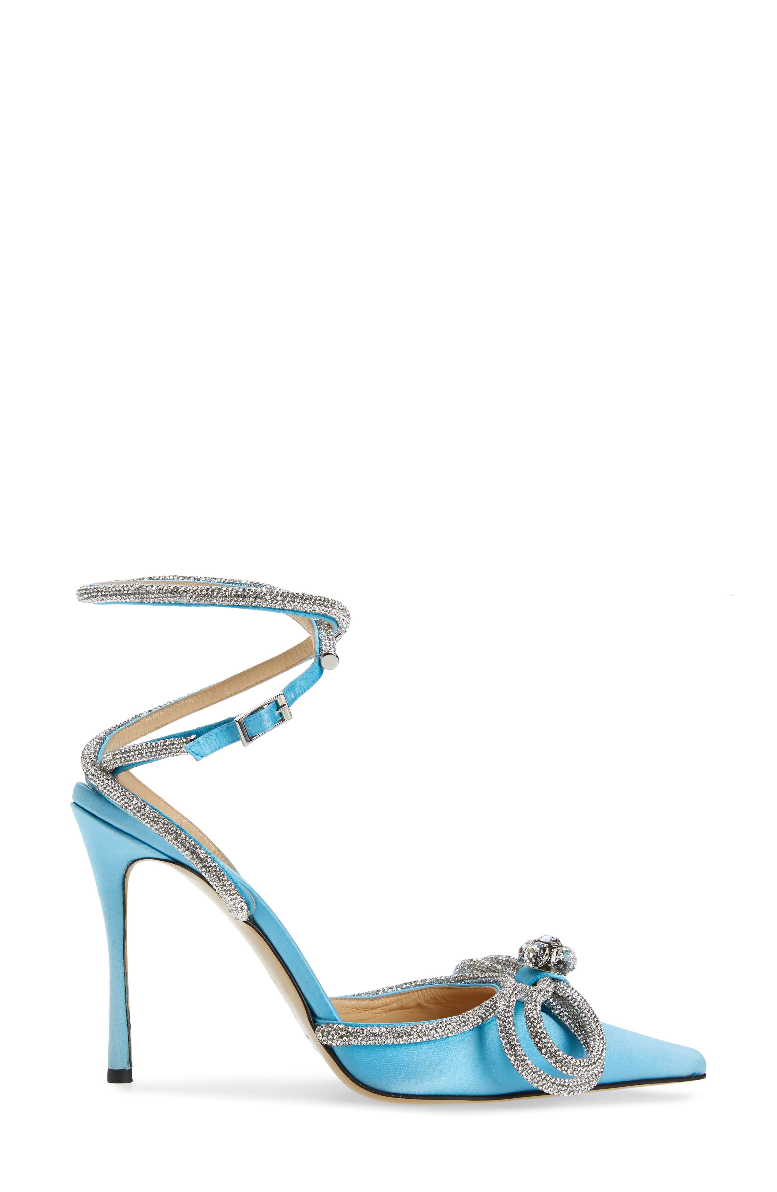 Mach & Mach Double Crystal Bow Pointed Toe Pump, Alternate, color, 