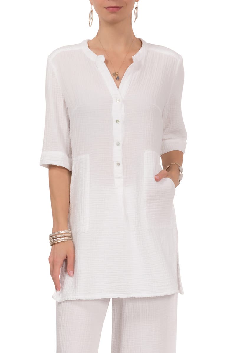 Everyday Ritual Kinsley Cotton Tunic, Alternate, color, White