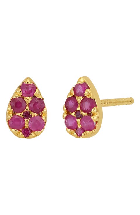 El Mar Ruby Pear Stud Earrings (Nordstrom Exclusive)