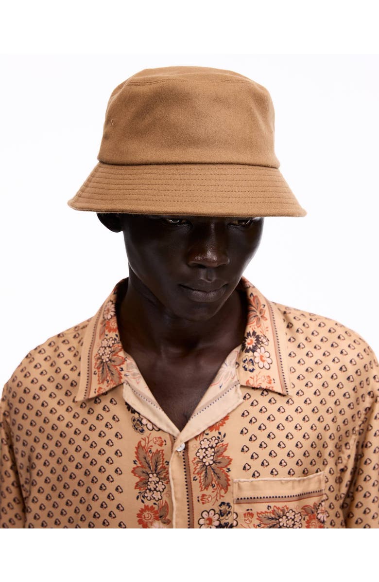 vowels Bucket Hat, Alternate, color, Camel