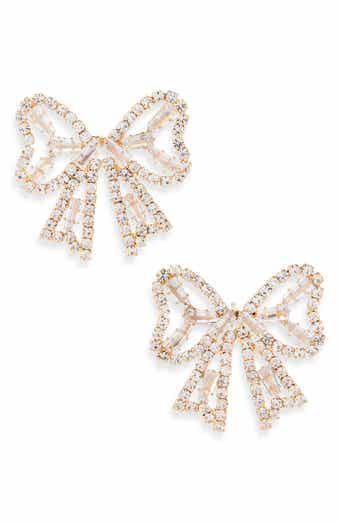 Tasha Crystal Bow Stud Earrings