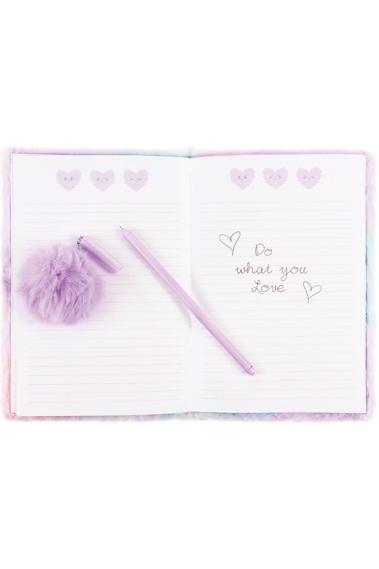 Imagination Land Wild Style Plush 192 Page Journal and Pen, Alternate, color, Multicolored